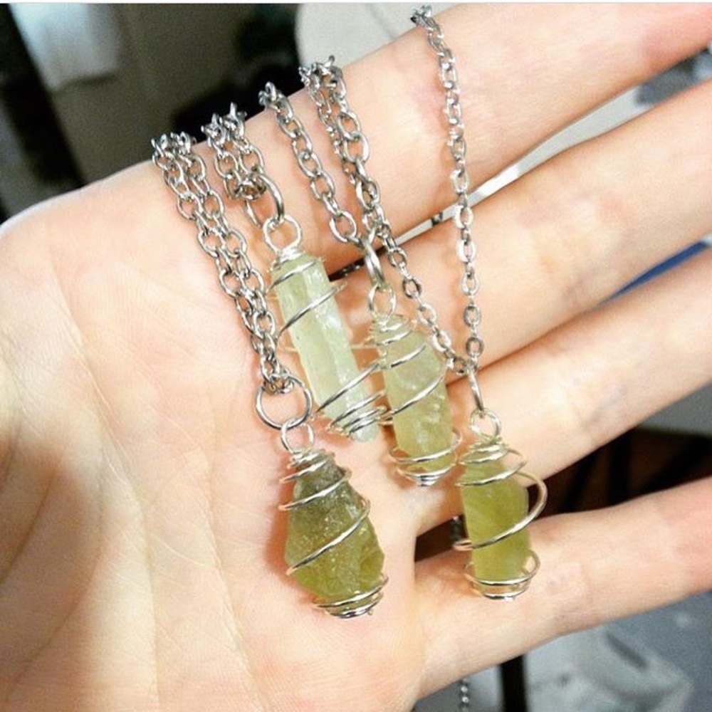 Green Calcite Necklace